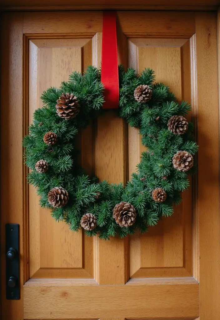 25 Christmas Door Decor Ideas to Wow Your Neighbors 1 25 Christmas Door Decor Ideas to Wow Your Neighbors - 1. Classic Greenery Wreaths