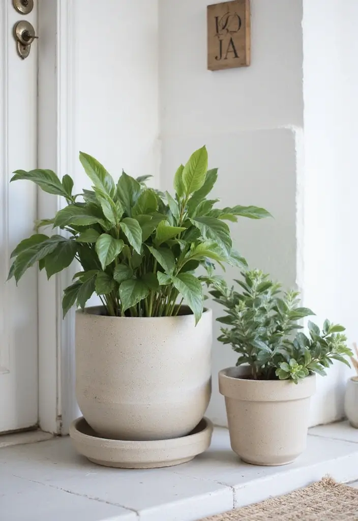 25 Christmas Porch Pot Ideas That Steal the Show 23 25 Christmas Porch Pot Ideas That Steal the Show - 23. Scandi Minimalist Style