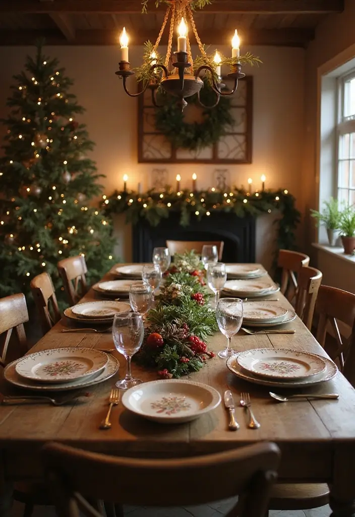 25 Christmas Room Decor Ideas That Feel Enchanting 18 25 Christmas Room Decor Ideas That Feel Enchanting - 18. Farmhouse Inspired Tablescape