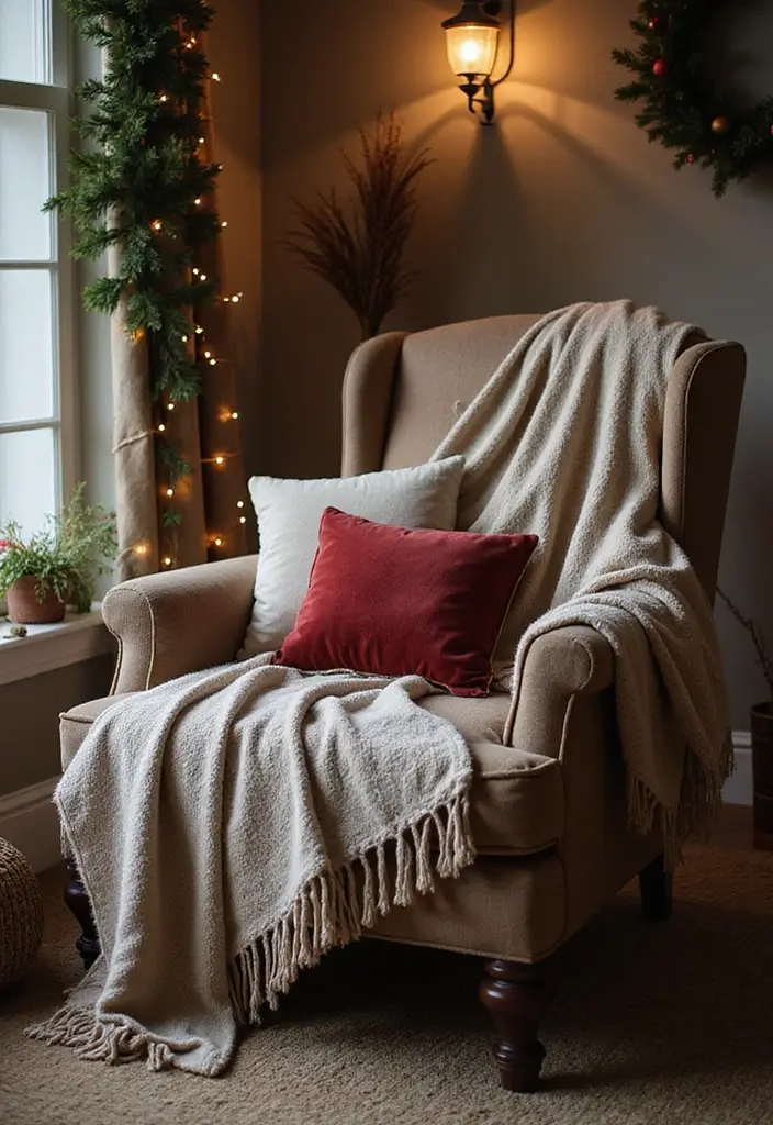 25 Christmas Room Decor Ideas That Feel Enchanting 21 25 Christmas Room Decor Ideas That Feel Enchanting - 21. Layered Textiles