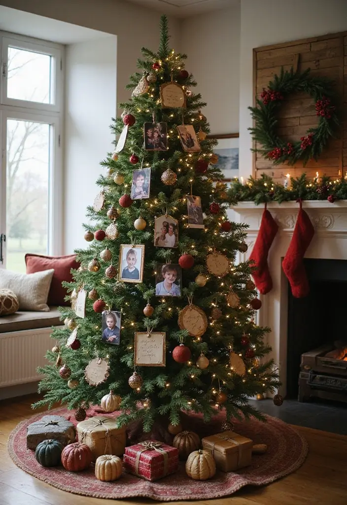 25 Christmas Room Decor Ideas That Feel Enchanting 25 25 Christmas Room Decor Ideas That Feel Enchanting - 25. Memory Christmas Tree
