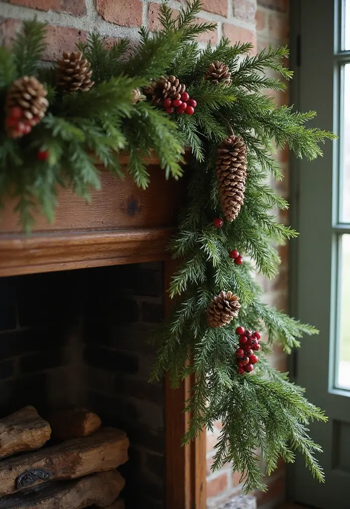 25 Christmas Room Decor Ideas That Feel Enchanting 6 25 Christmas Room Decor Ideas That Feel Enchanting - 6. Nature-Inspired Garland