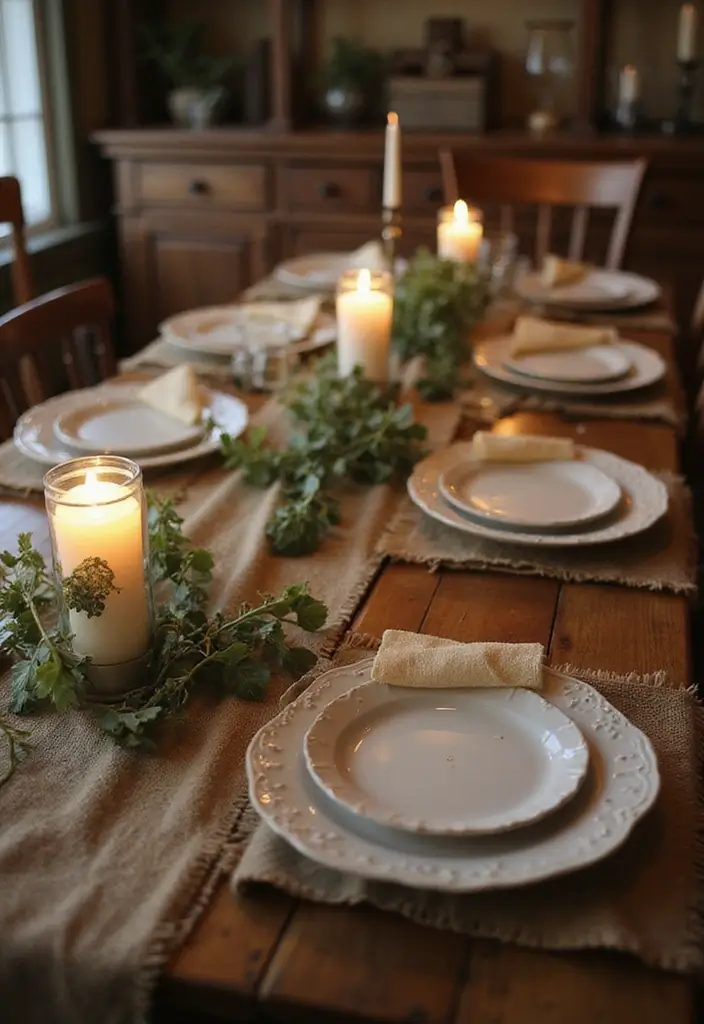 25 Christmas Table Setting Ideas for Stylish Celebrations 1 25 Christmas Table Setting Ideas for Stylish Celebrations - 1. Rustic Wood and White Elegance