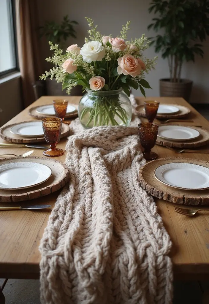 25 Christmas Table Setting Ideas for Stylish Celebrations 13 25 Christmas Table Setting Ideas for Stylish Celebrations - 13. Layered Textures