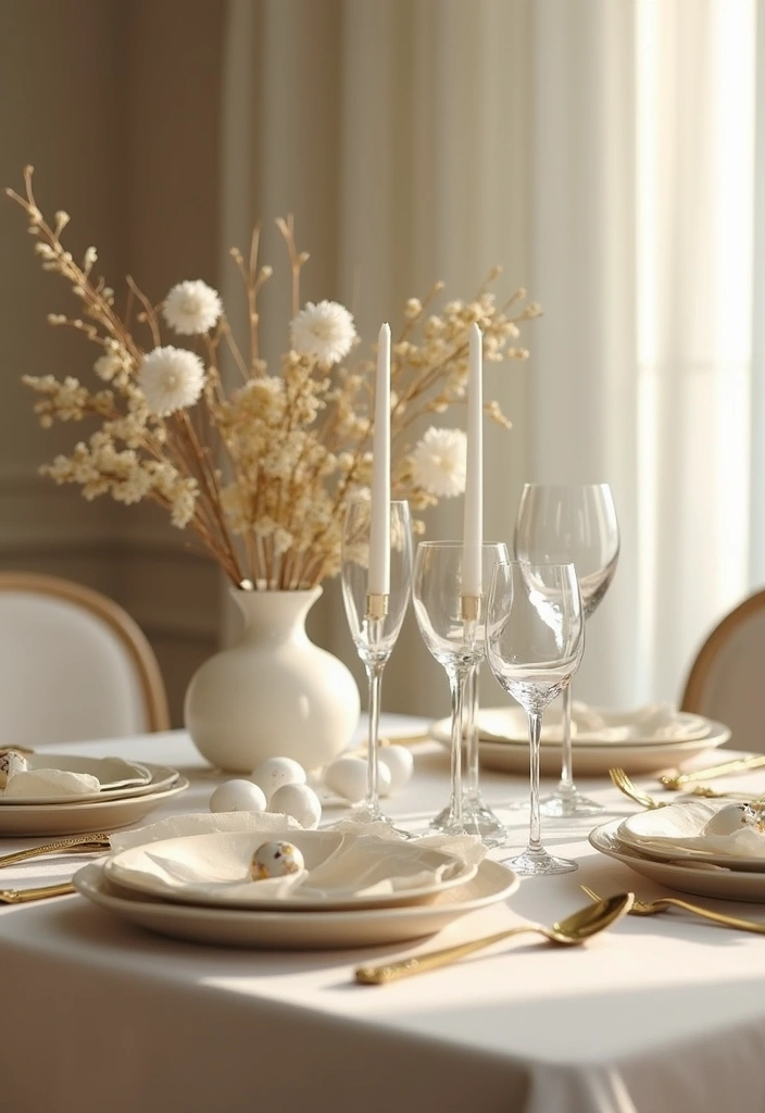 25 Christmas Table Setting Ideas for Stylish Celebrations 19 25 Christmas Table Setting Ideas for Stylish Celebrations - 19. Sophisticated Neutral Palette