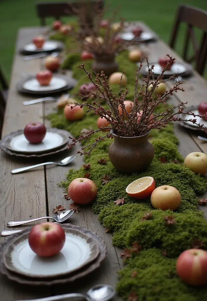 25 Christmas Table Setting Ideas for Stylish Celebrations 2 25 Christmas Table Setting Ideas for Stylish Celebrations - 2. Nature’s Table
