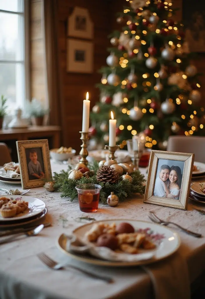25 Christmas Table Setting Ideas for Stylish Celebrations 21 25 Christmas Table Setting Ideas for Stylish Celebrations - 21. Personal Photo Touches