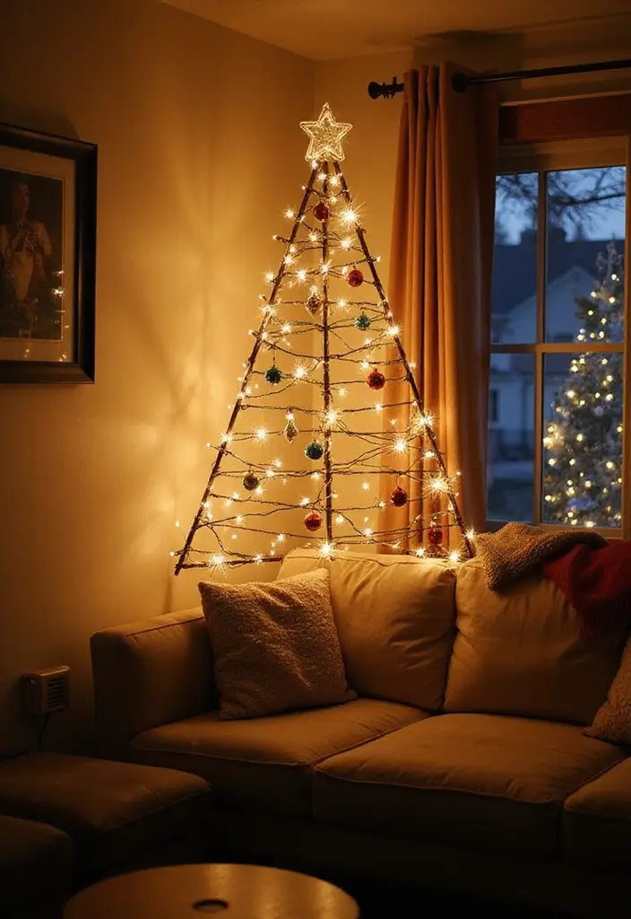 25 Cozy Christmas Room Ideas You’ll Never Forget 17 25 Cozy Christmas Room Ideas You’ll Never Forget - 17. Fun Christmas Tree Alternatives
