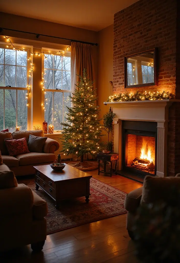 25 Cozy Christmas Room Ideas You’ll Never Forget 4 25 Cozy Christmas Room Ideas You’ll Never Forget - 4. Magical Fairy Lights