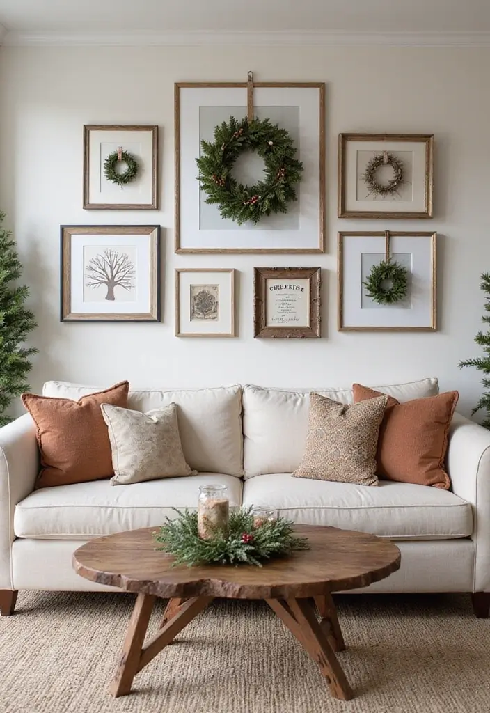 25 Cozy Christmas Room Ideas You’ll Never Forget 6 25 Cozy Christmas Room Ideas You’ll Never Forget - 6. Christmas Art and Wall Hangings