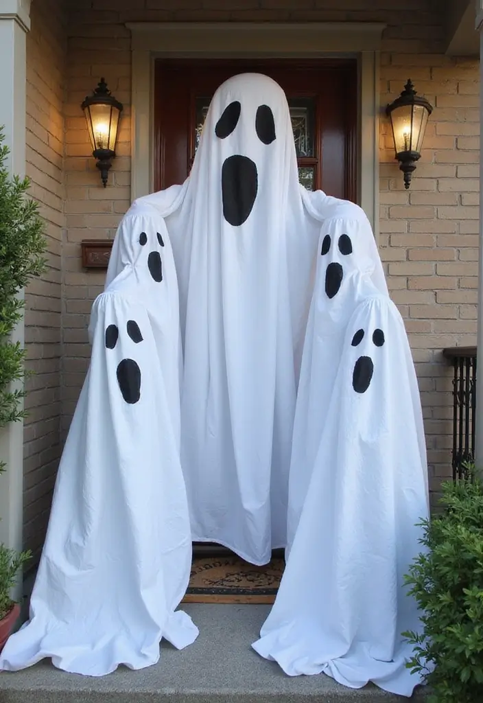 25 Halloween Door Decoration Ideas That Kids Adore 2 25 Halloween Door Decoration Ideas That Kids Adore - 2. Ghostly Ghouls