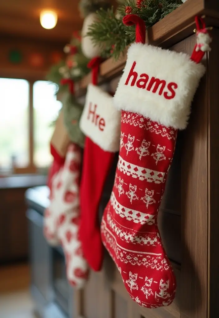 26 Christmas Kitchen Decoration Ideas You’ll Adore 24 26 Christmas Kitchen Decoration Ideas You’ll Adore - 24. Christmas Stockings for Everyone