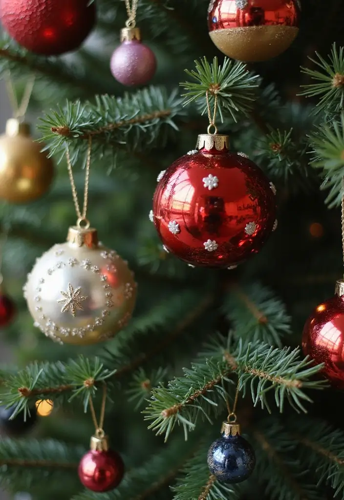 26 Christmas Ornament Ideas That Look Timeless 2 26 Christmas Ornament Ideas That Look Timeless - 2. Colorful Vintage Glass Ornaments