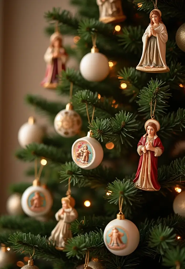 26 Christmas Ornament Ideas That Look Timeless 22 26 Christmas Ornament Ideas That Look Timeless - 22. Traditional Religious Ornaments