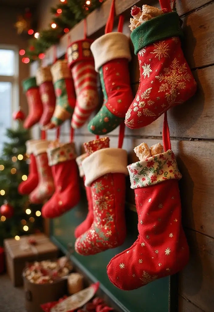 26 Creative Christmas Stocking Ideas for Every Home 21. Advent Calendar Stockings