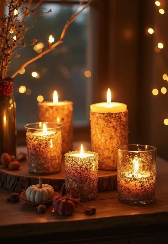 26 Farmhouse Christmas Decor Ideas with Rustic Charm 7 26 Farmhouse Christmas Decor Ideas with Rustic Charm - 7. Farmhouse Candle Holders
