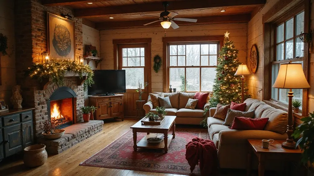26 Farmhouse Christmas Decor Ideas with Rustic Charm