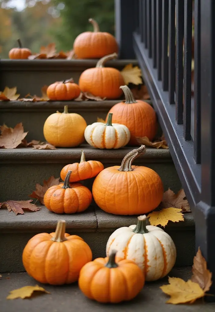 26 Halloween Apartment Decor Ideas for Small Spaces 2 26 Halloween Apartment Decor Ideas for Small Spaces - 2. Pumpkin Parade