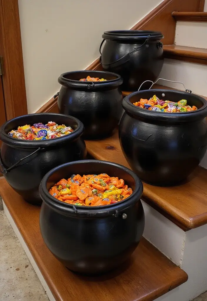 26 Halloween Apartment Decor Ideas for Small Spaces 25 26 Halloween Apartment Decor Ideas for Small Spaces - 25. Interactive Trick-or-Treat Station