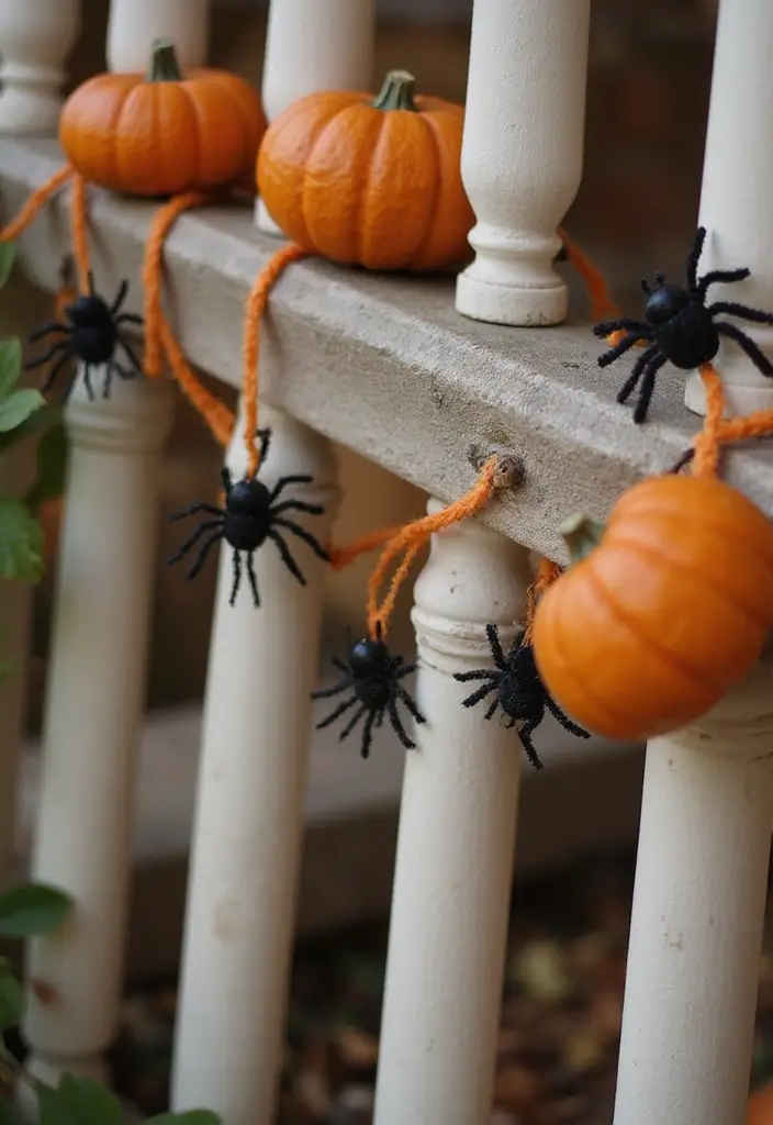 26 Halloween Apartment Decor Ideas for Small Spaces 5 26 Halloween Apartment Decor Ideas for Small Spaces - 5. Creepy Crawler Accents