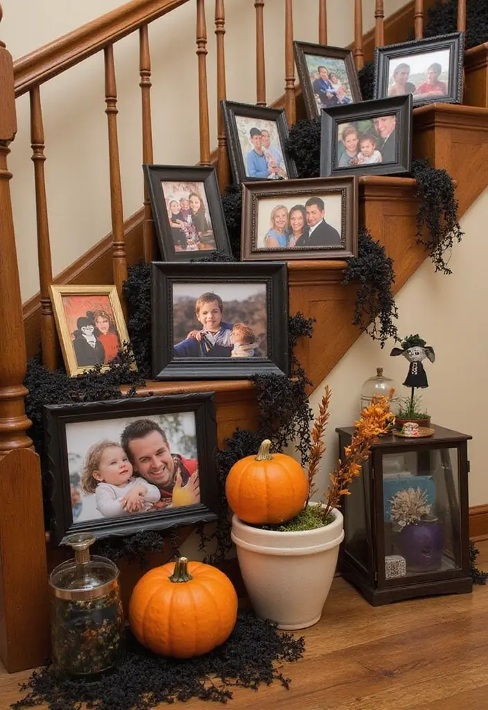 26 Halloween Apartment Decor Ideas for Small Spaces 8 26 Halloween Apartment Decor Ideas for Small Spaces - 8. Festive Picture Frames