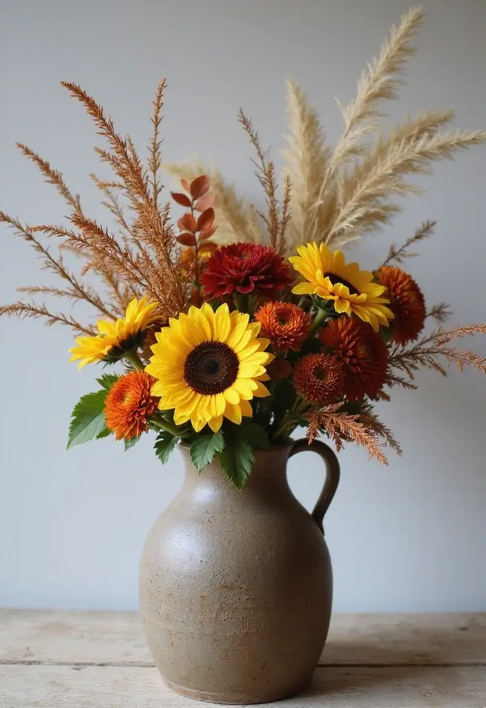 26 Halloween Centerpiece Ideas That Make an Impact 4 26 Halloween Centerpiece Ideas That Make an Impact - 4. Autumn Floral Arrangement