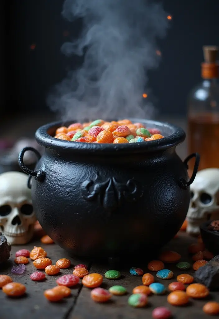 26 Halloween Centerpiece Ideas That Make an Impact 5 26 Halloween Centerpiece Ideas That Make an Impact - 5. Witch's Brew Cauldron