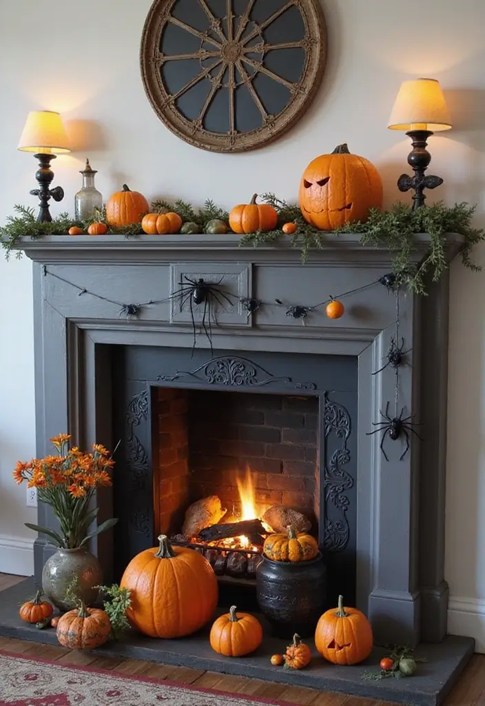 26 Halloween Room Decor Ideas to Set the Mood 14 26 Halloween Room Decor Ideas to Set the Mood - 14. Creepy-Crawly Accents
