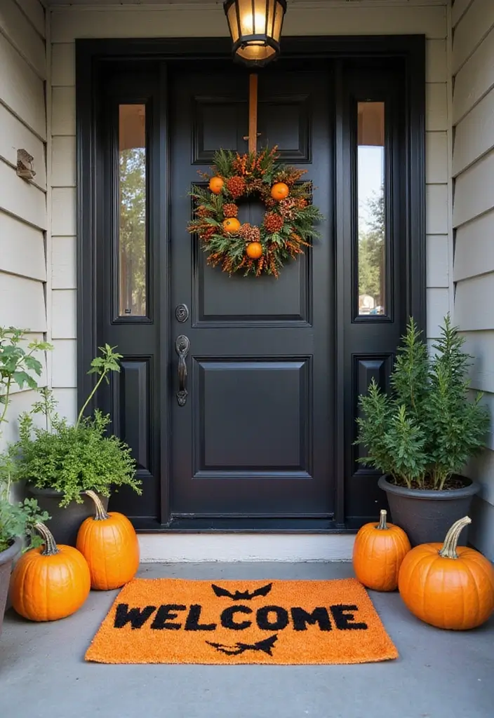 26 Halloween Room Decor Ideas to Set the Mood 17 26 Halloween Room Decor Ideas to Set the Mood - 17. Spooky Welcome Mats