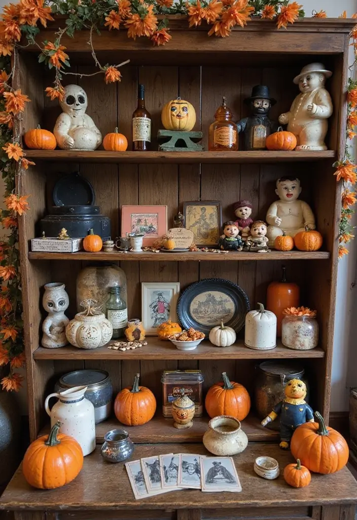 26 Halloween Room Decor Ideas to Set the Mood 24 26 Halloween Room Decor Ideas to Set the Mood - 24. Vintage Halloween Finds