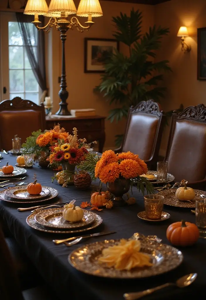 26 Halloween Room Decor Ideas to Set the Mood 7 26 Halloween Room Decor Ideas to Set the Mood - 7. Festive Table Settings