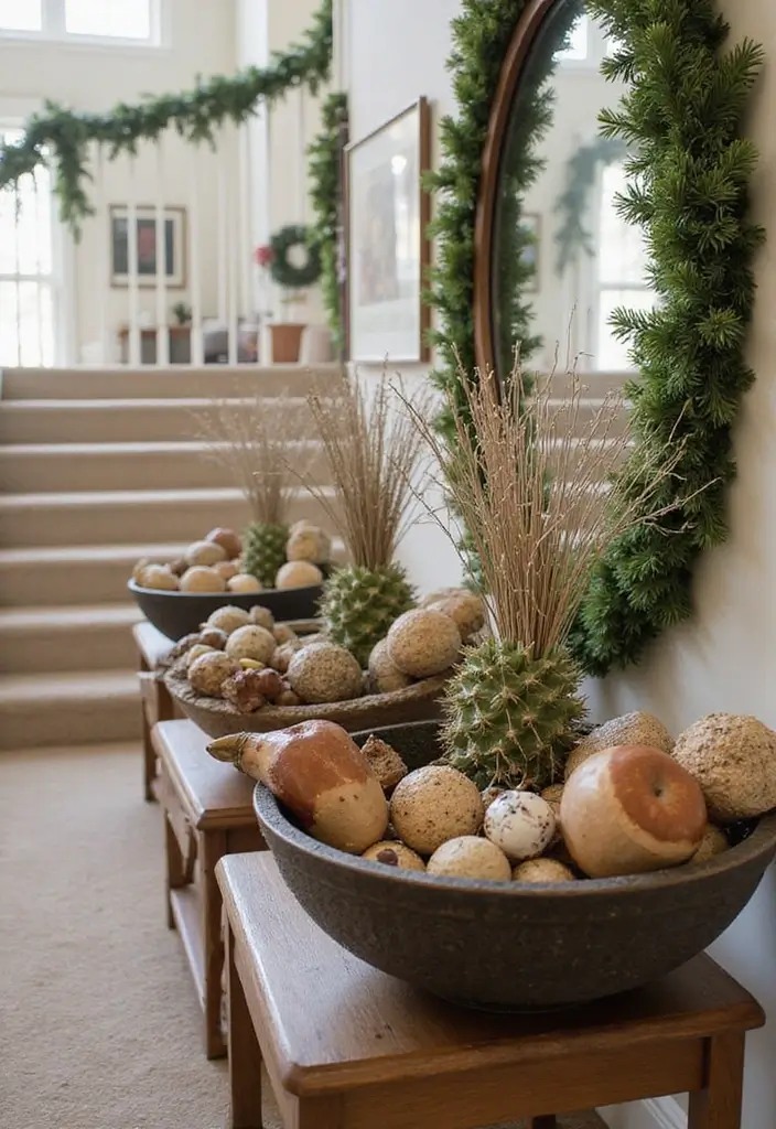 26 Staircase Christmas Decor Ideas Full of Charm 18 26 Staircase Christmas Decor Ideas Full of Charm - 18. Festive Tabletop Displays