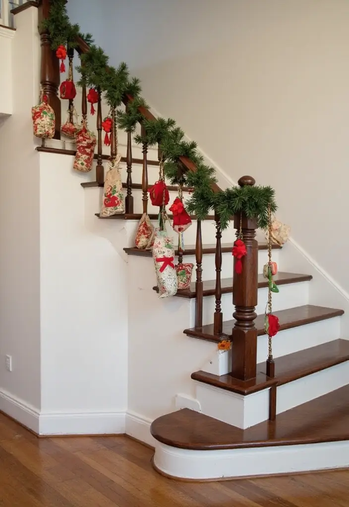 26 Staircase Christmas Decor Ideas Full of Charm 22 26 Staircase Christmas Decor Ideas Full of Charm - 22. Interactive Advent Calendar