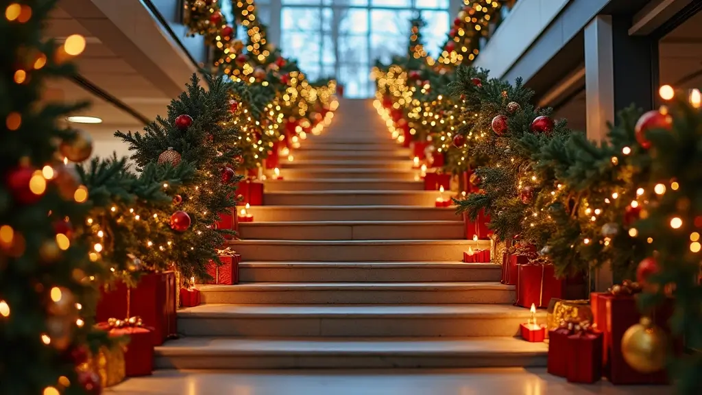 26 Staircase Christmas Decor Ideas Full of Charm
