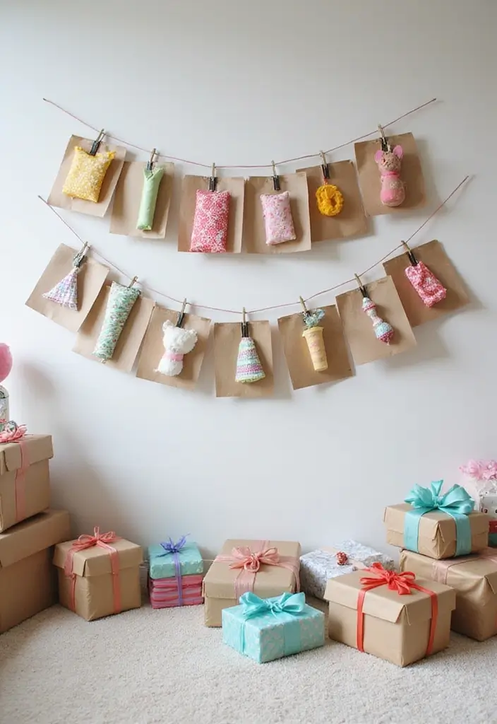 27 Christmas Bedroom Decor Ideas That Feel Extra Magical 21 27 Christmas Bedroom Decor Ideas That Feel Extra Magical - 21. Creative Gift Wrap Displays