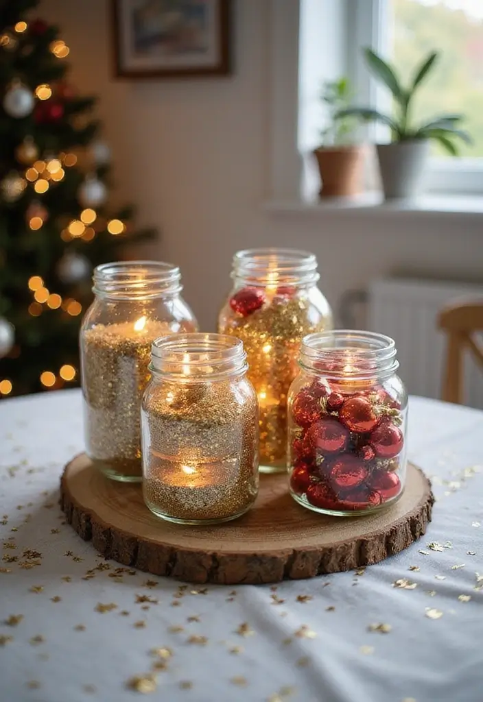 27 Christmas Bedroom Decor Ideas That Feel Extra Magical 26 27 Christmas Bedroom Decor Ideas That Feel Extra Magical - 26. Sparkly Table Centerpieces