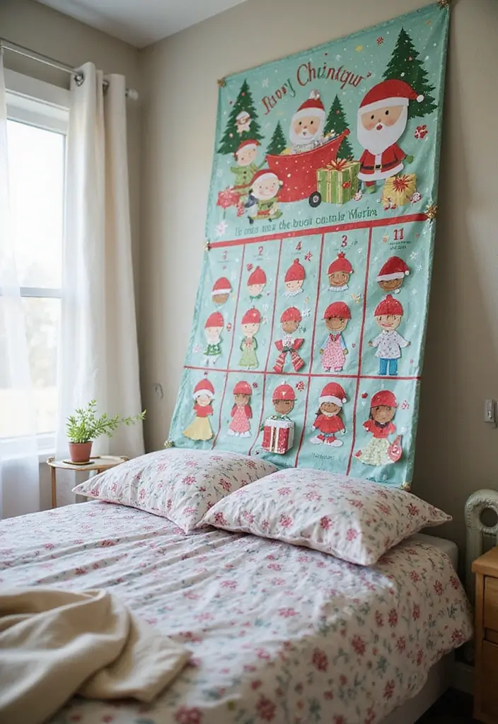 27 Christmas Bedroom Decor Ideas That Feel Extra Magical 27 27 Christmas Bedroom Decor Ideas That Feel Extra Magical - 27. Holiday Countdown Calendar