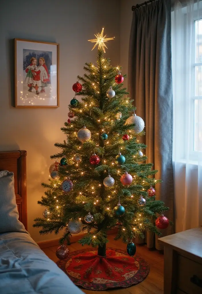 27 Christmas Bedroom Decor Ideas That Feel Extra Magical 8 27 Christmas Bedroom Decor Ideas That Feel Extra Magical - 8. Magical Christmas Tree