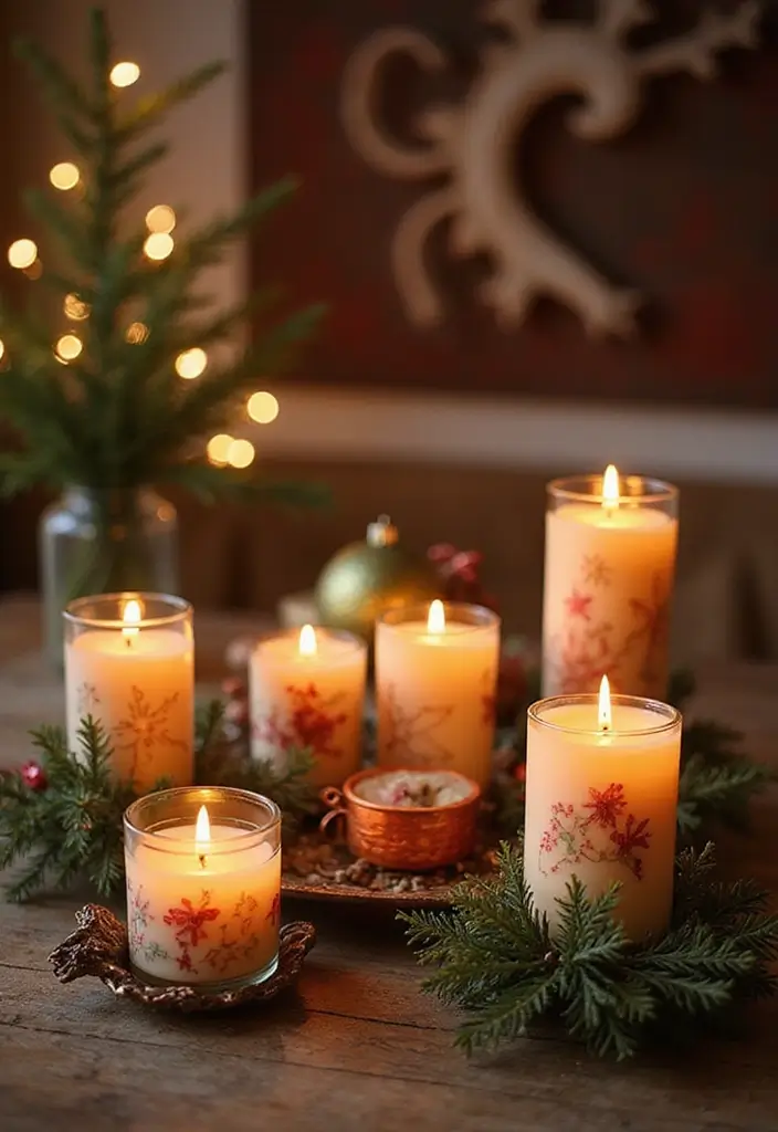 27 Christmas Office Decor Ideas That Feel Cheerful 14 27 Christmas Office Decor Ideas That Feel Cheerful - 14. Holiday Scented Candles