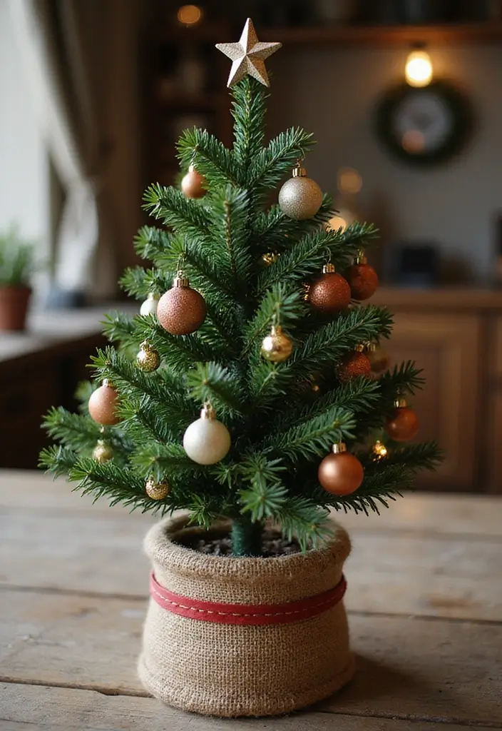 27 Christmas Office Decor Ideas That Feel Cheerful 6 27 Christmas Office Decor Ideas That Feel Cheerful - 6. Mini Christmas Tree