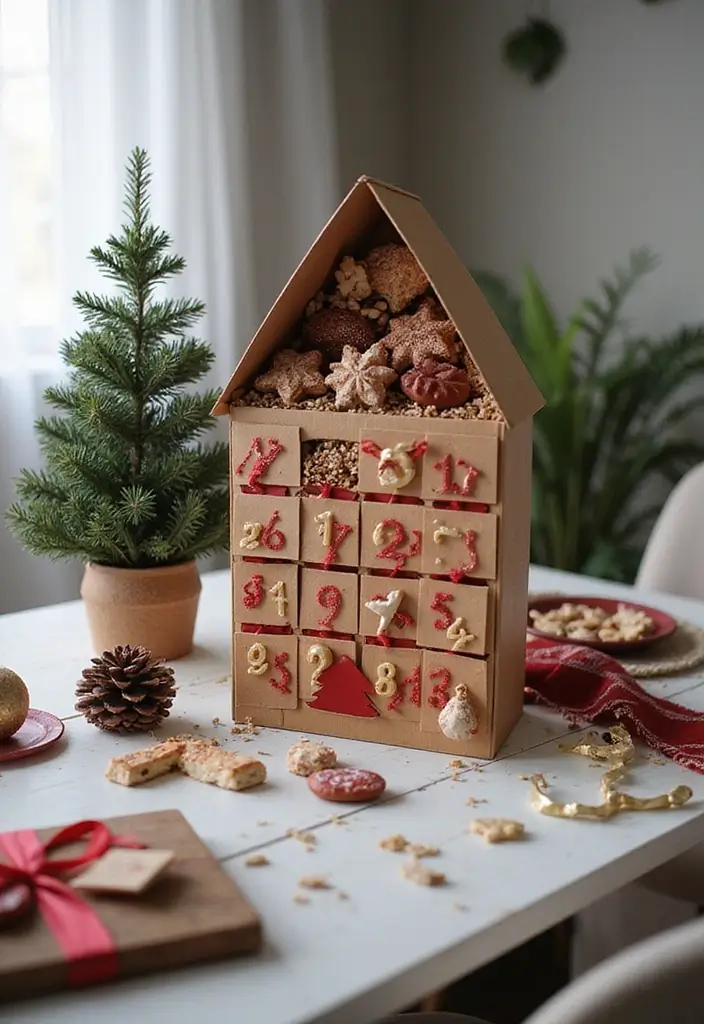 27 Christmas Office Decor Ideas That Feel Cheerful 8 27 Christmas Office Decor Ideas That Feel Cheerful - 8. Advent Calendar Centerpiece