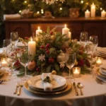 27 Round Table Christmas Centerpiece Ideas That Shine