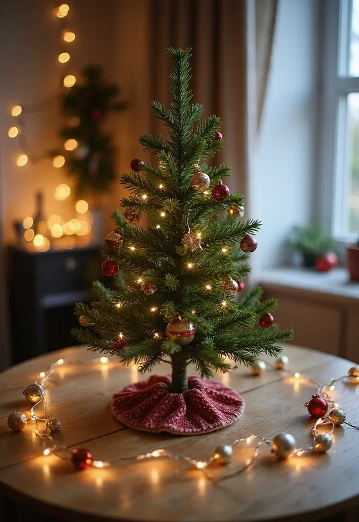27 Small Apartment Christmas Decor Ideas That Maximize Style 1 27 Small Apartment Christmas Decor Ideas That Maximize Style - 1. Miniature Christmas Tree