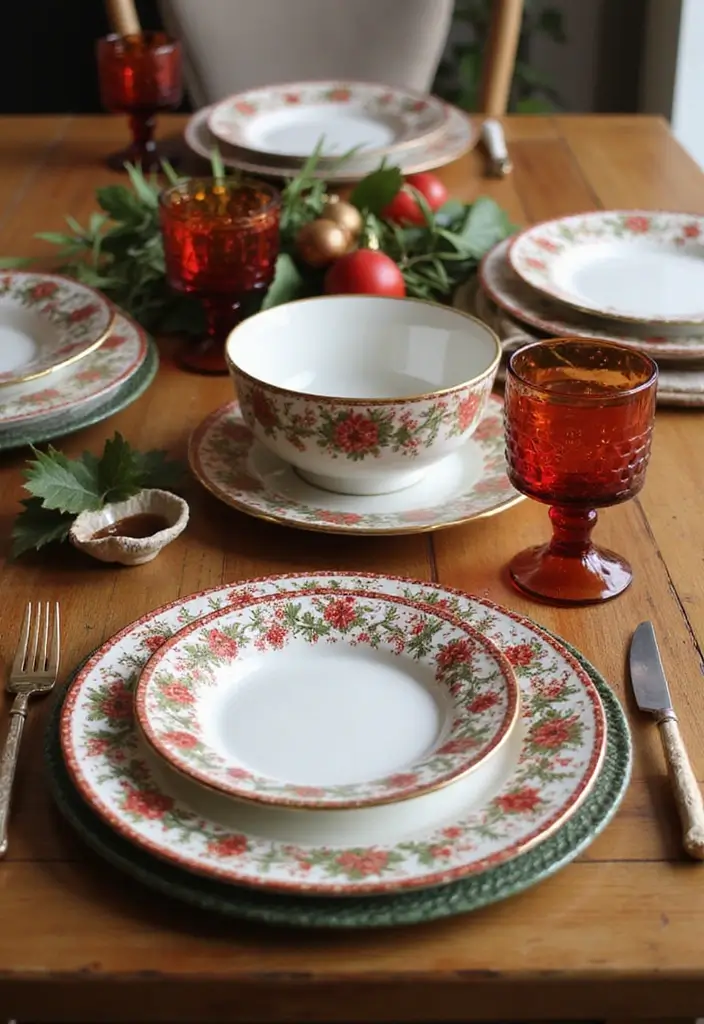 27 Small Apartment Christmas Decor Ideas That Maximize Style 11 27 Small Apartment Christmas Decor Ideas That Maximize Style - 11. Holiday-themed Dinnerware