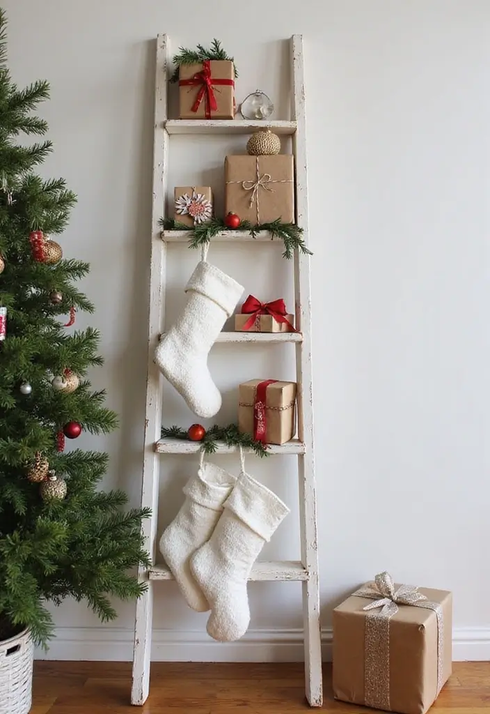 27 Small Apartment Christmas Decor Ideas That Maximize Style 14 27 Small Apartment Christmas Decor Ideas That Maximize Style - 14. Repurposed Decor