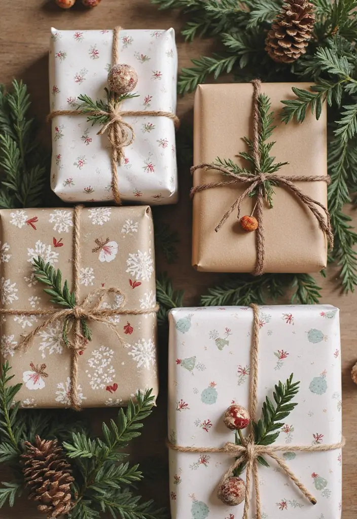 27 Small Apartment Christmas Decor Ideas That Maximize Style 19 27 Small Apartment Christmas Decor Ideas That Maximize Style - 19. Themed Gift Wrapping