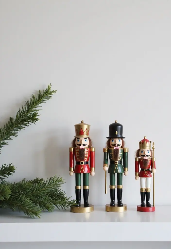 27 Small Apartment Christmas Decor Ideas That Maximize Style 20 27 Small Apartment Christmas Decor Ideas That Maximize Style - 20. Minimalist Nutcracker Display