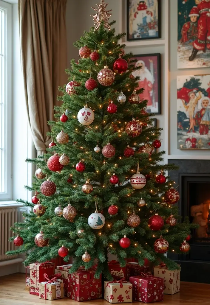 27 Stunning Sapin de Noël Inspirations You’ll Love 14 27 Stunning Sapin de Noël Inspirations You’ll Love - 14. Artistic Touch