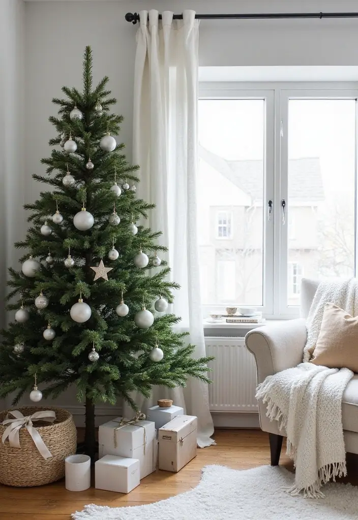 27 Stunning Sapin de Noël Inspirations You’ll Love 15 27 Stunning Sapin de Noël Inspirations You’ll Love - 15. Scandinavian Simplicity