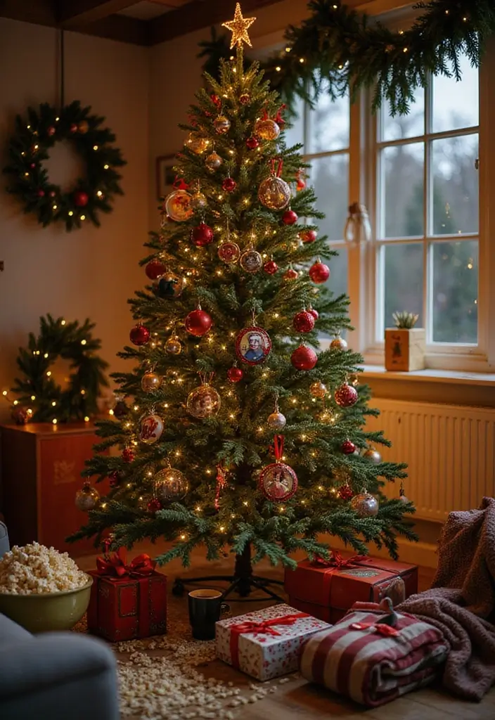 27 Stunning Sapin de Noël Inspirations You’ll Love 18 27 Stunning Sapin de Noël Inspirations You’ll Love - 18. Holiday Movie Magic